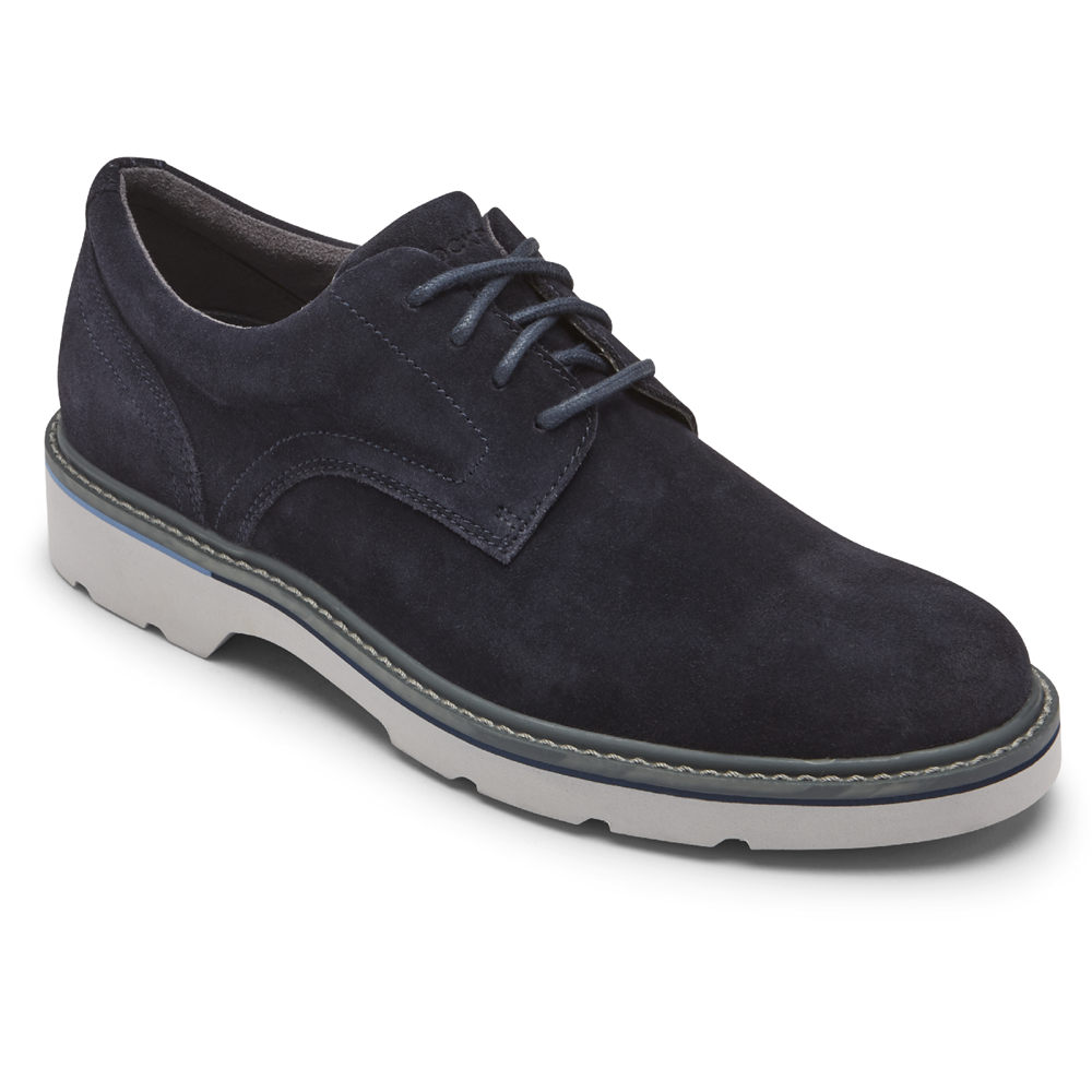 Rockport Mens Charlee Waterproof Plain Toe - Oxfords Navy - HNI314879